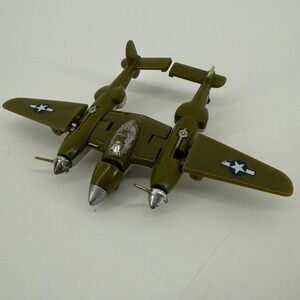 Vintage 1985 Bandai GoBots Bolt Military Jet Transformer AS IS